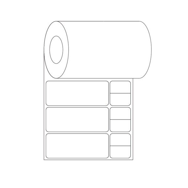 Blood Drawing Label 1-3 x 4-3 White, PK8